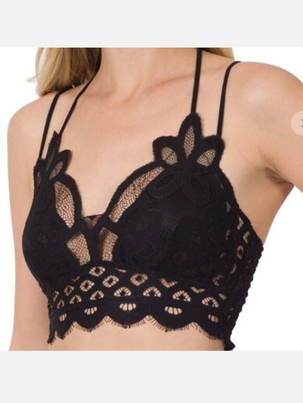 Lace Bralette In Black